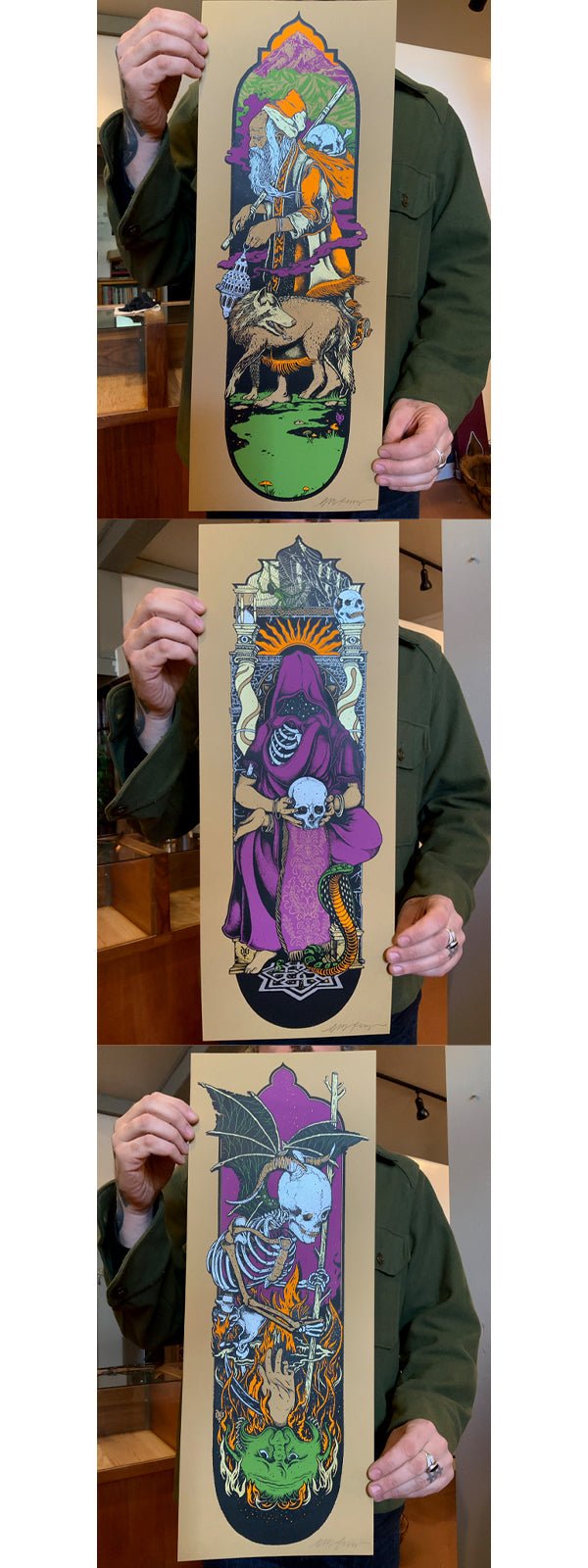 Creature Skateboards : Triptych Set - Samaritan Press