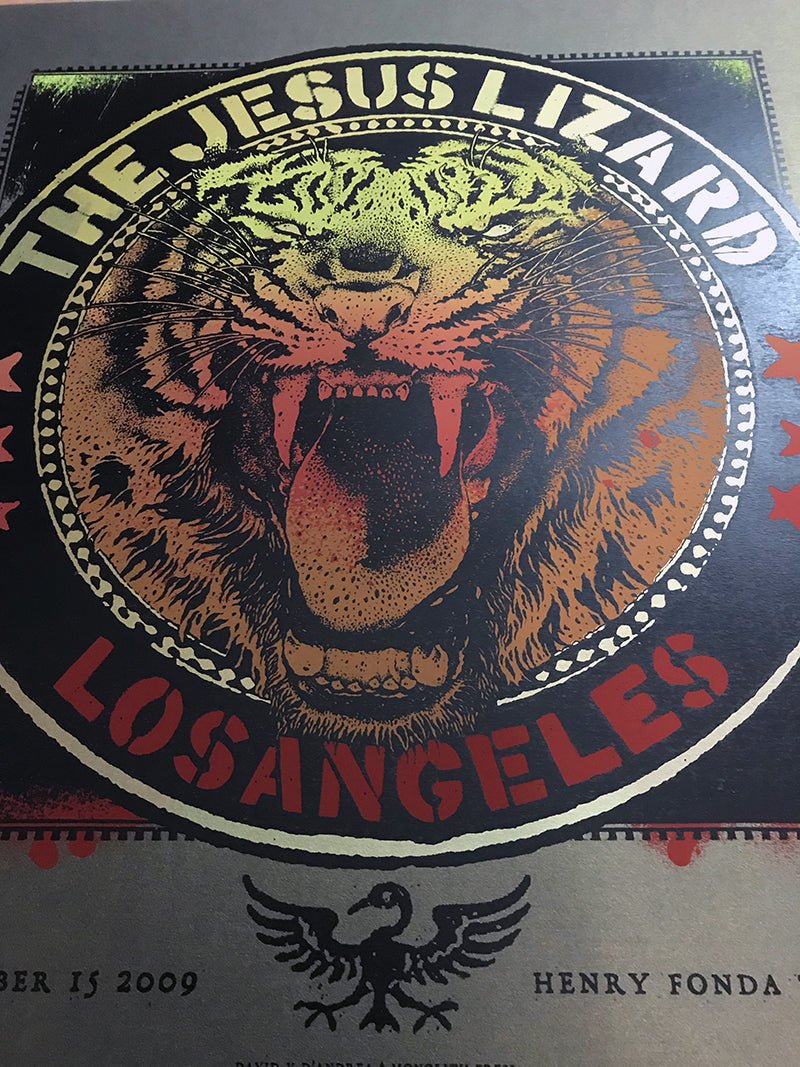 Jesus Lizard : Los Angeles 2009 : Metallic Variant - Samaritan Press