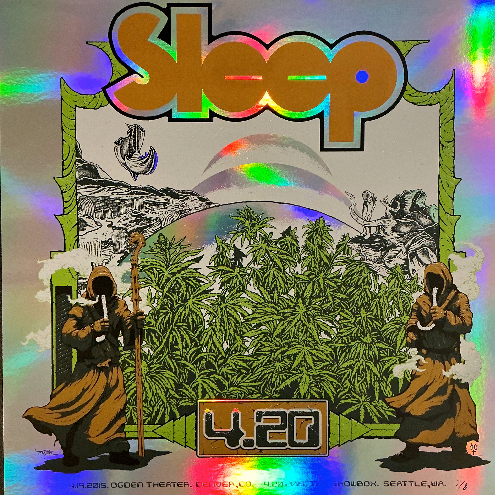 Sleep 4.20 アートポスター Sleep : 420 : Denver & Seattle – Samaritan Press