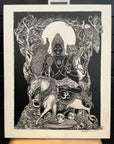 Surya : Original Ink Drawing