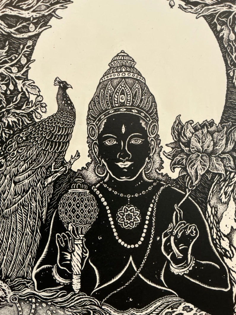 Surya : Original Ink Drawing