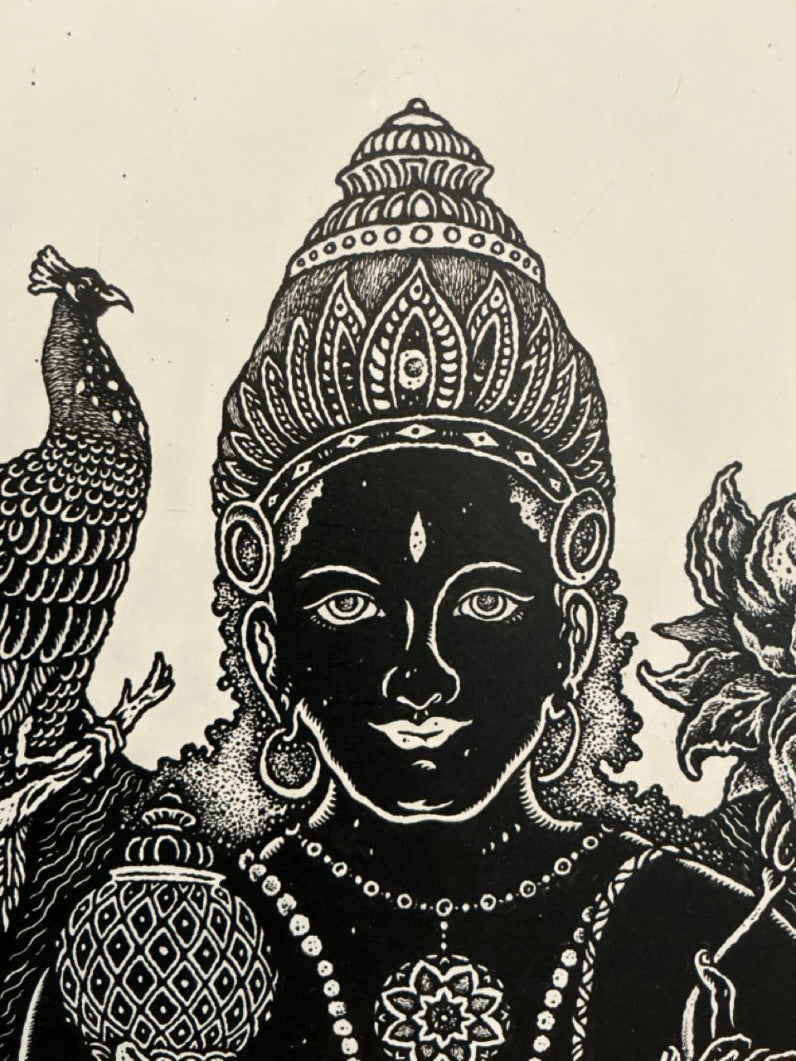 Surya : Original Ink Drawing